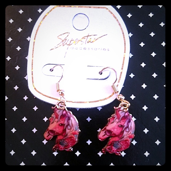 BACK TO SCHOOL!!! Unicorn earrings - Picture 1 of 2